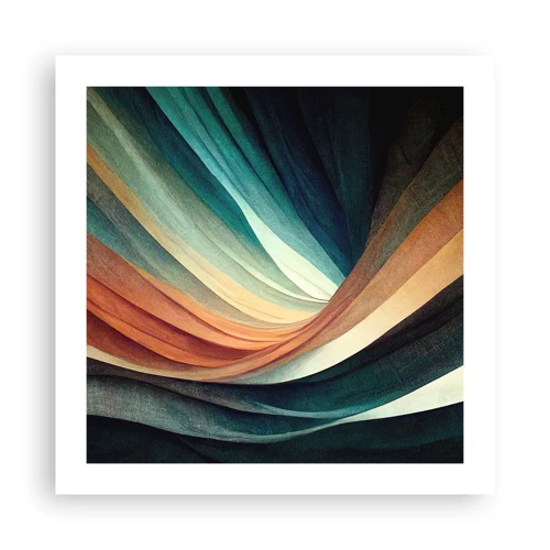 Póster - Tejido de colores - 50x50 cm