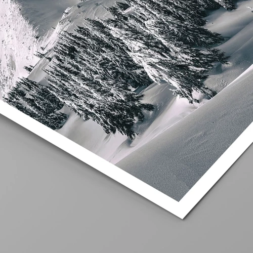 Póster - Tierra de nieve y hielo - 40x40 cm