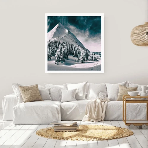 Póster - Tierra de nieve y hielo - 40x40 cm