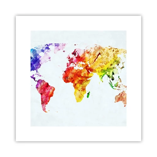 Póster - Todos los colores del mundo - 30x30 cm