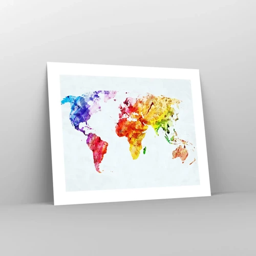 Póster - Todos los colores del mundo - 50x40 cm