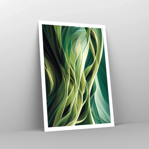 Póster - Un juego abstracto de color verde - 70x100 cm