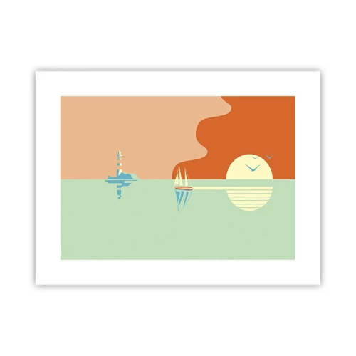 Póster - Un paisaje marino perfecto - 40x30 cm