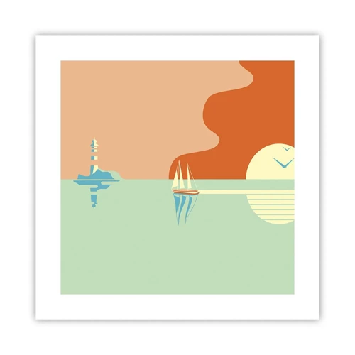 Póster - Un paisaje marino perfecto - 40x40 cm
