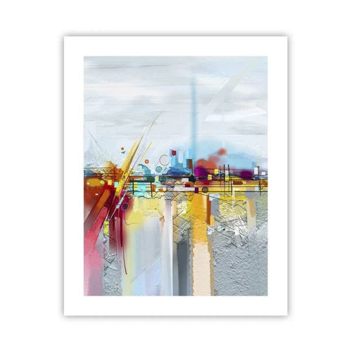 Póster - Un puente de alegría sobre el río de la vida - 40x50 cm