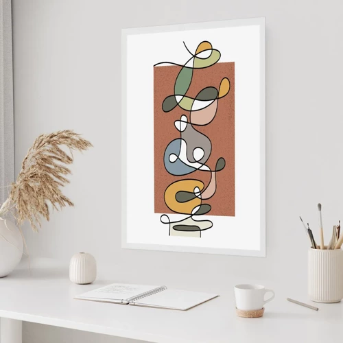 Póster - Una abstracción por la que vale la pena sonreír - 61x91 cm