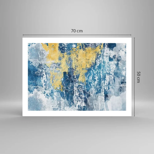 Póster - Una abstracción serena - 70x50 cm