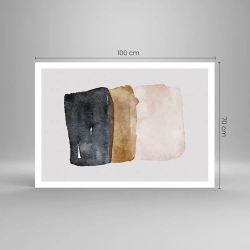 Póster - Una composición de colores tierra - 100x70 cm
