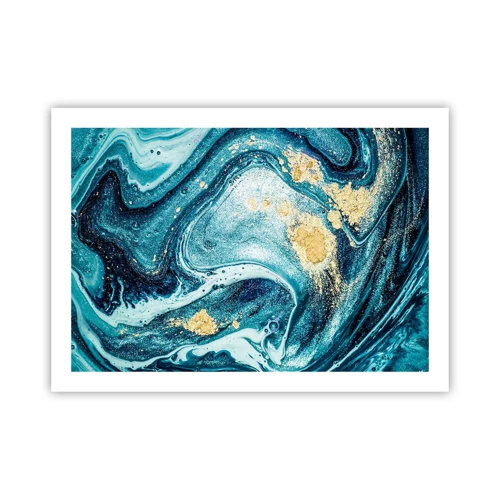 Póster - Vórtice azul - 70x50 cm
