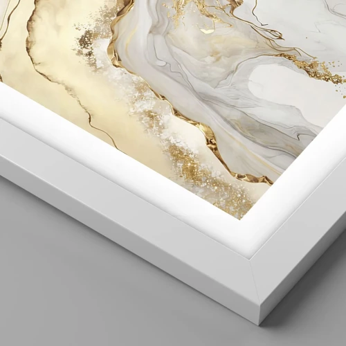 Póster en marco blanco - Abstracción: belleza y bondad - 61x91 cm