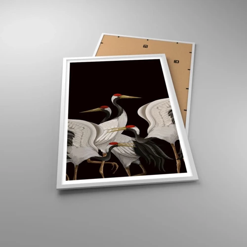 Póster en marco blanco - Asuntos de aves - 61x91 cm