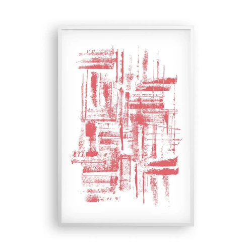 Póster en marco blanco - Ciudad roja - 61x91 cm