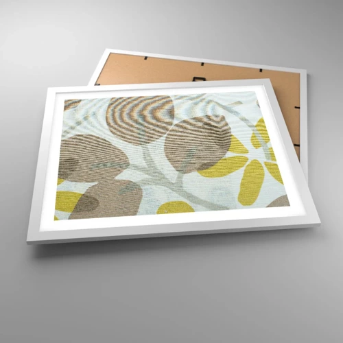Póster en marco blanco - Composición a pleno sol - 50x40 cm