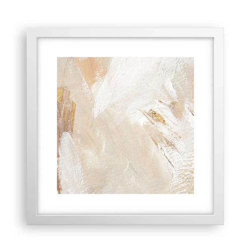 Póster en marco blanco - Composición en pastel - 30x30 cm