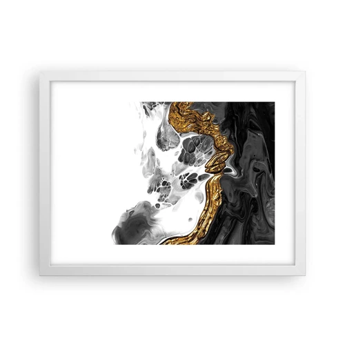 Póster en marco blanco - Composición orgánica - 40x30 cm