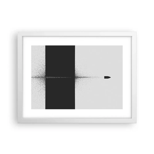 Póster en marco blanco - Directa al objetivo - 40x30 cm