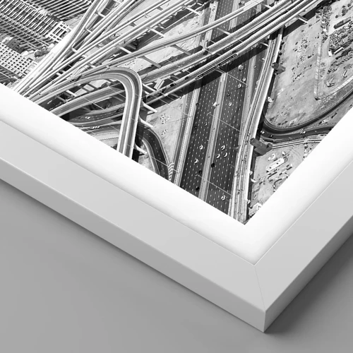 Póster en marco blanco - Dubái: la ciudad imposible - 70x100 cm