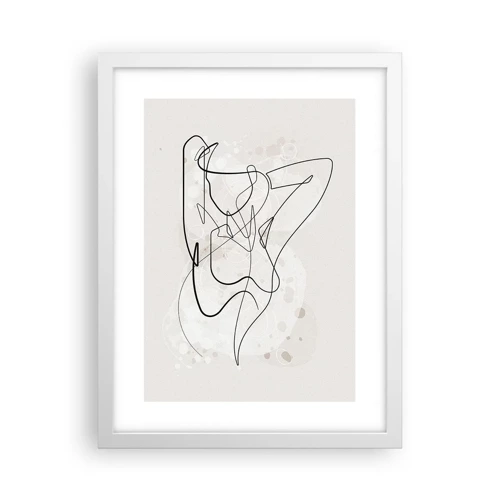 Póster en marco blanco - El arte de la seducción - 30x40 cm