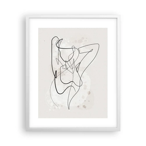 Póster en marco blanco - El arte de la seducción - 40x50 cm