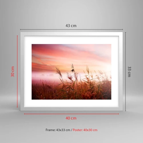 Póster en marco blanco - El arte del viento - 40x30 cm