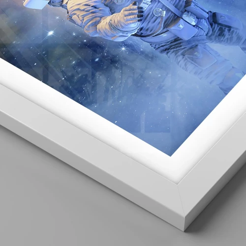 Póster en marco blanco - El descubrimiento - 60x60 cm