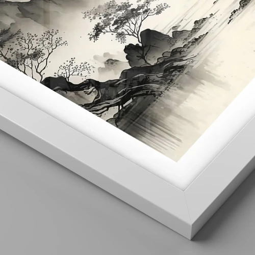 Póster en marco blanco - El encanto único de Oriente - 30x40 cm
