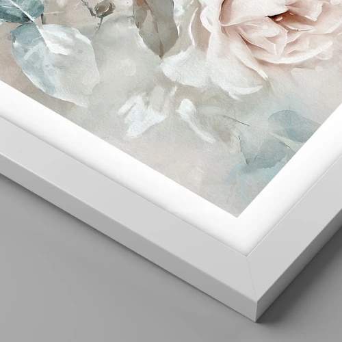 Póster en marco blanco - El espíritu del romanticismo - 40x40 cm