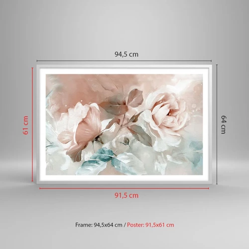 Póster en marco blanco - El espíritu del romanticismo - 91x61 cm