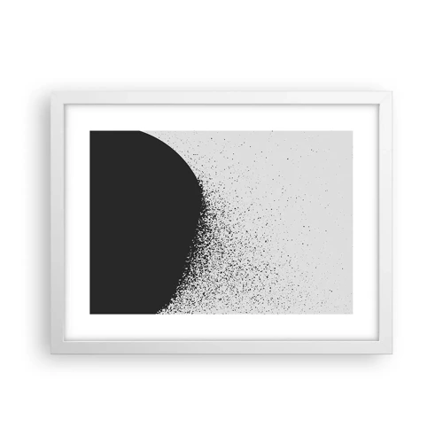 Póster en marco blanco - El movimiento de las partículas - 40x30 cm