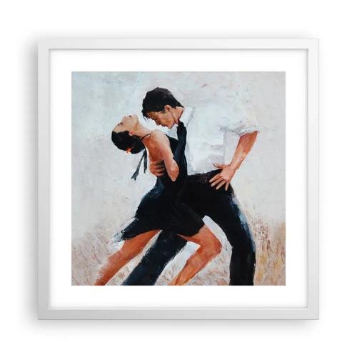 Póster en marco blanco - El tango de mis sueños - 40x40 cm