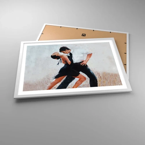 Póster en marco blanco - El tango de mis sueños - 70x50 cm