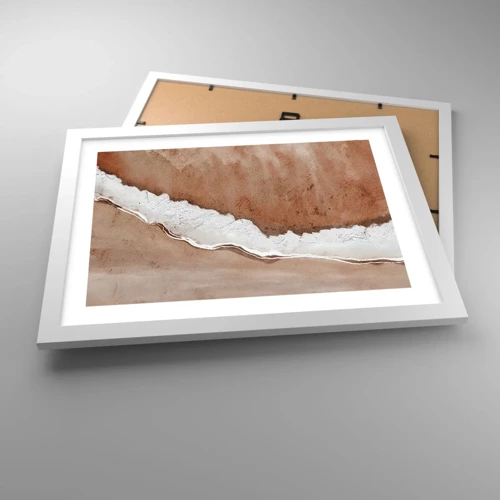 Póster en marco blanco - En colores terrosos - 40x30 cm