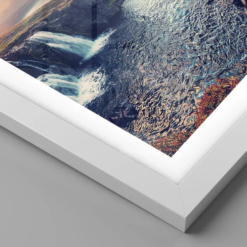 Póster en marco blanco - En la majestuosidad de la naturaleza - 40x30 cm