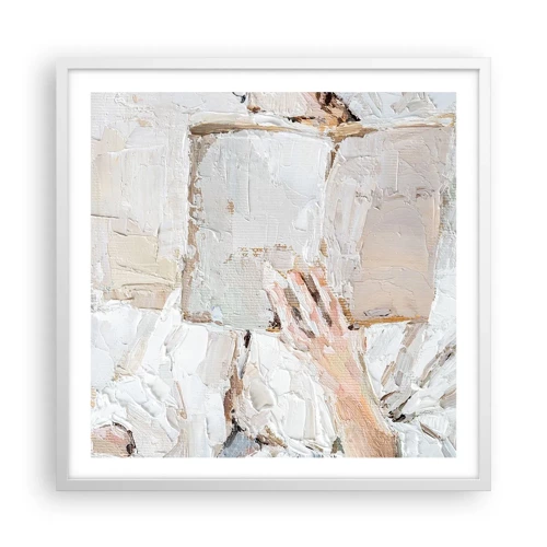 Póster en marco blanco - En otro mundo - 60x60 cm