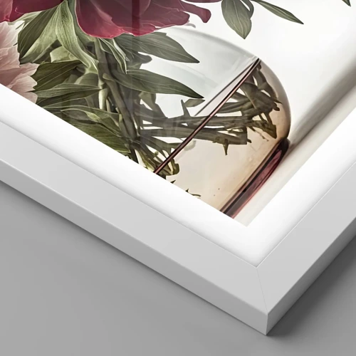 Póster en marco blanco - En plena floración de la belleza - 70x100 cm