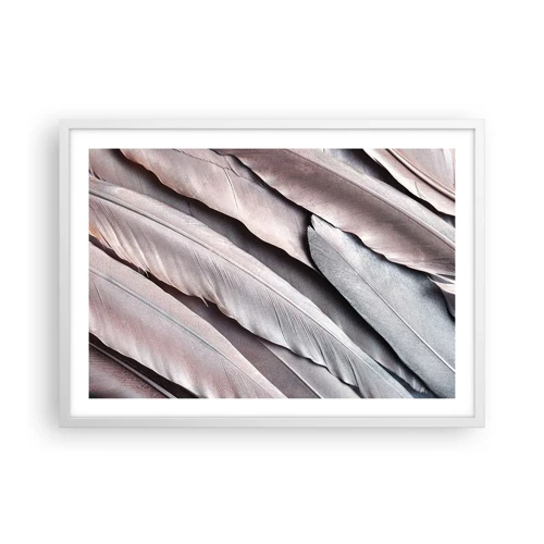 Póster en marco blanco - En rosa plateado - 70x50 cm