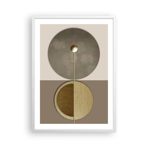 Póster en marco blanco - Equilibrio perfecto - 50x70 cm