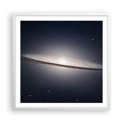 Póster en marco blanco - Érase una vez en una galaxia muy, muy lejana.... - 60x60 cm