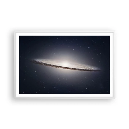 Póster en marco blanco - Érase una vez en una galaxia muy, muy lejana.... - 91x61 cm