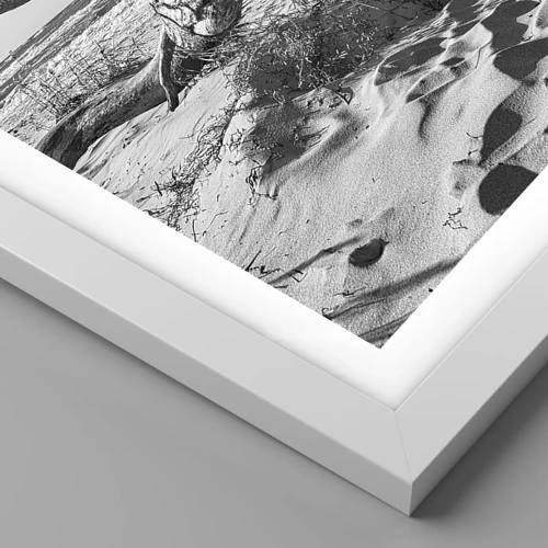 Póster en marco blanco - Escultura marina - 60x60 cm