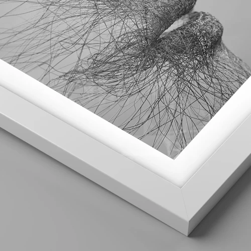 Póster en marco blanco - Espíritu del viento - 30x30 cm