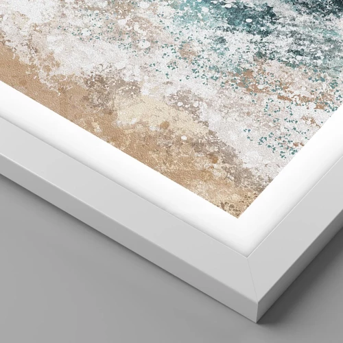 Póster en marco blanco - Historias del mar - 50x50 cm
