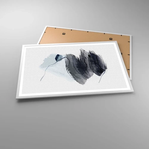 Póster en marco blanco - Intensidad y movimiento - 91x61 cm