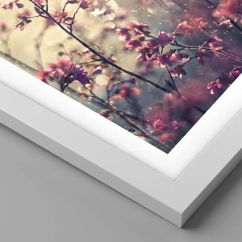 Póster en marco blanco - Jardín secreto - 50x50 cm