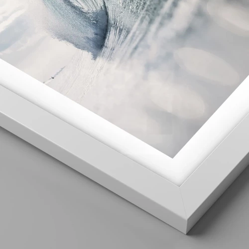 Póster en marco blanco - La cima del océano - 30x40 cm