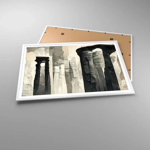 Póster en marco blanco - La majestuosidad de la antigüedad - 100x70 cm