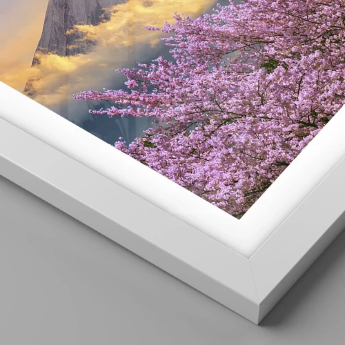 Póster en marco blanco - La santidad japonesa - 30x30 cm