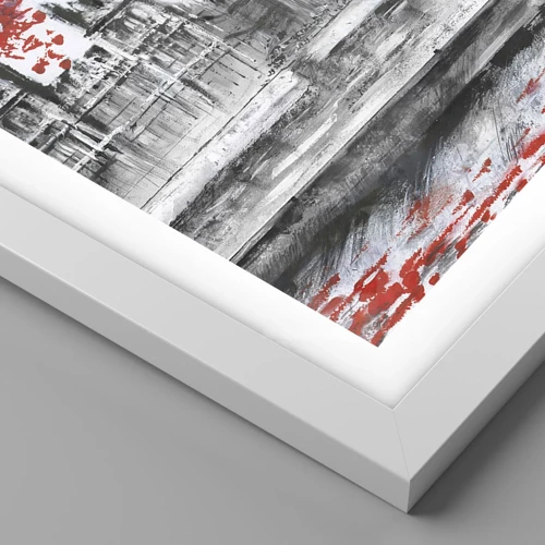 Póster en marco blanco - Londres enamora - 40x30 cm