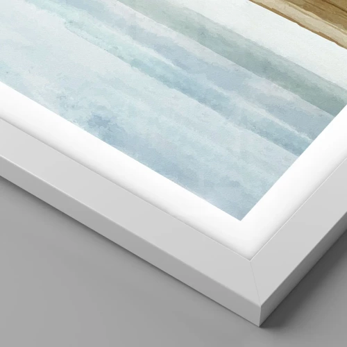 Póster en marco blanco - Serenidad - 70x50 cm