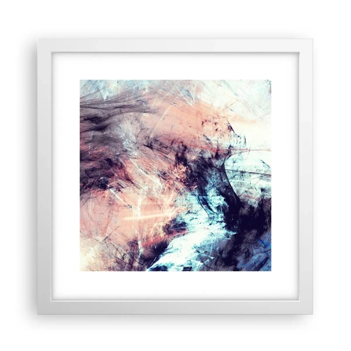 Póster en marco blanco - Siente el viento - 30x30 cm